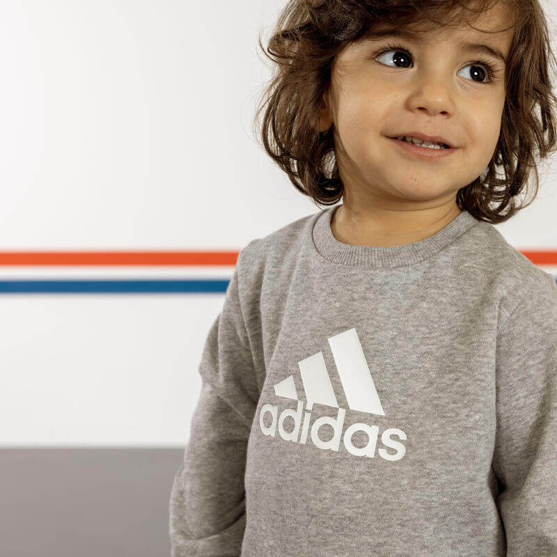 Adidas Trainingsanzug Baby - 3S grau/schwarz
