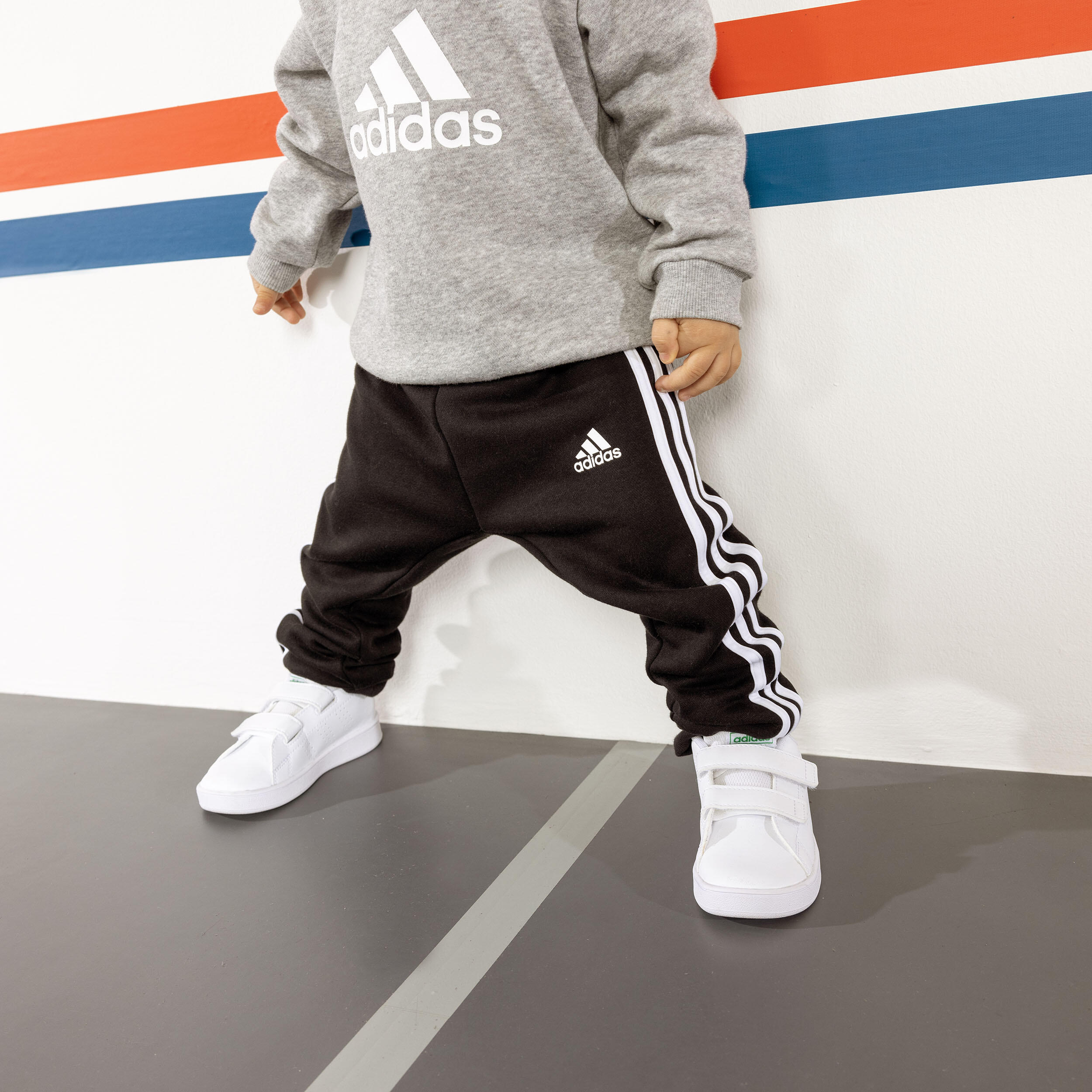 Sneakers ADIDAS bambino ADVANTAGE con strap bianco-verde dal 20 al 27 15/23