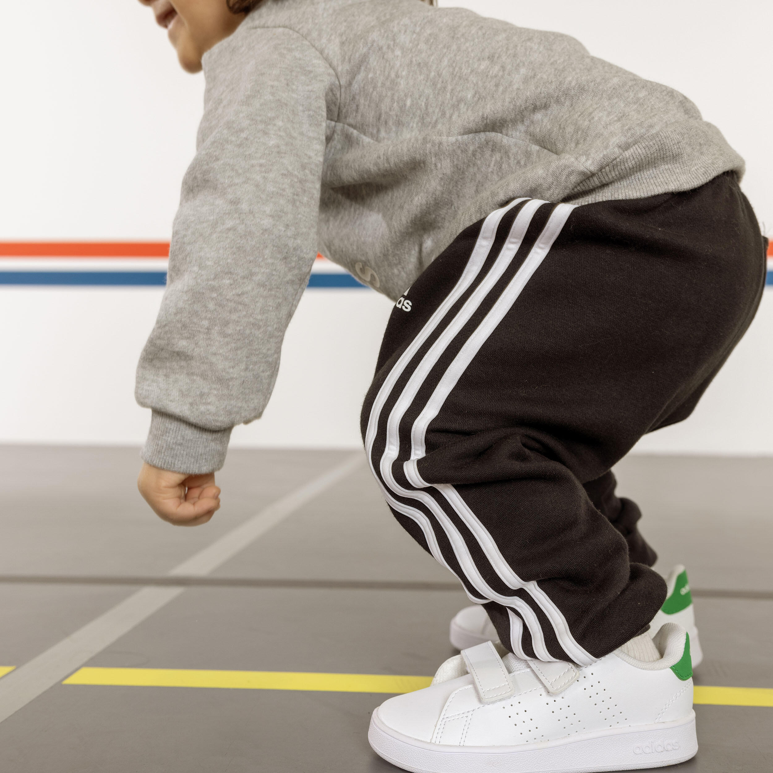 Sneakers ADIDAS bambino ADVANTAGE con strap bianco-verde dal 20 al 27 16/23