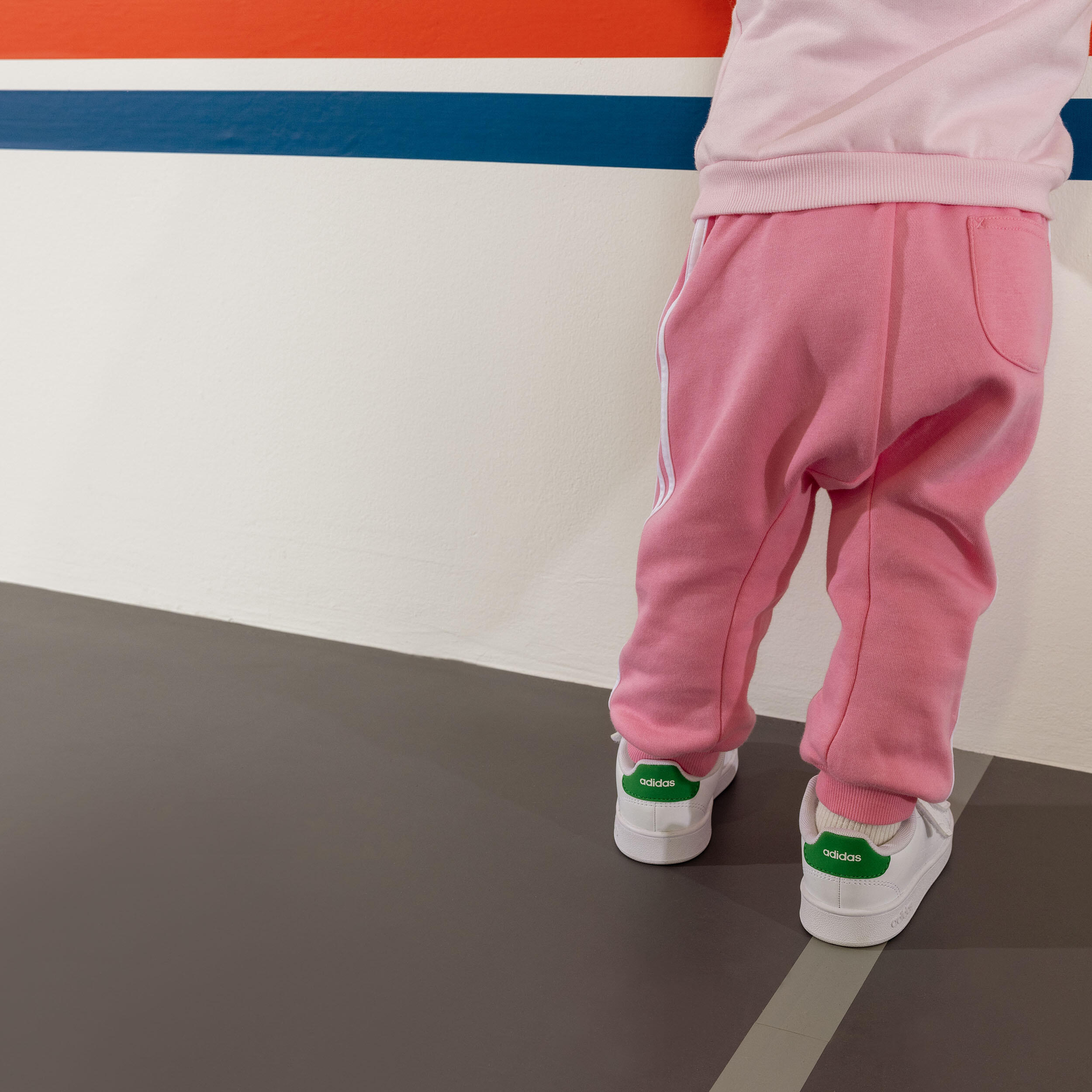 Adidas Turnschuhe Kleinkinder Klettverschluss - Advantage weiss/grün  11/14