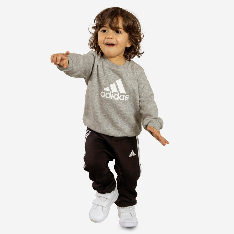 Adidas Trainingsanzug Baby - 3S grau/schwarz