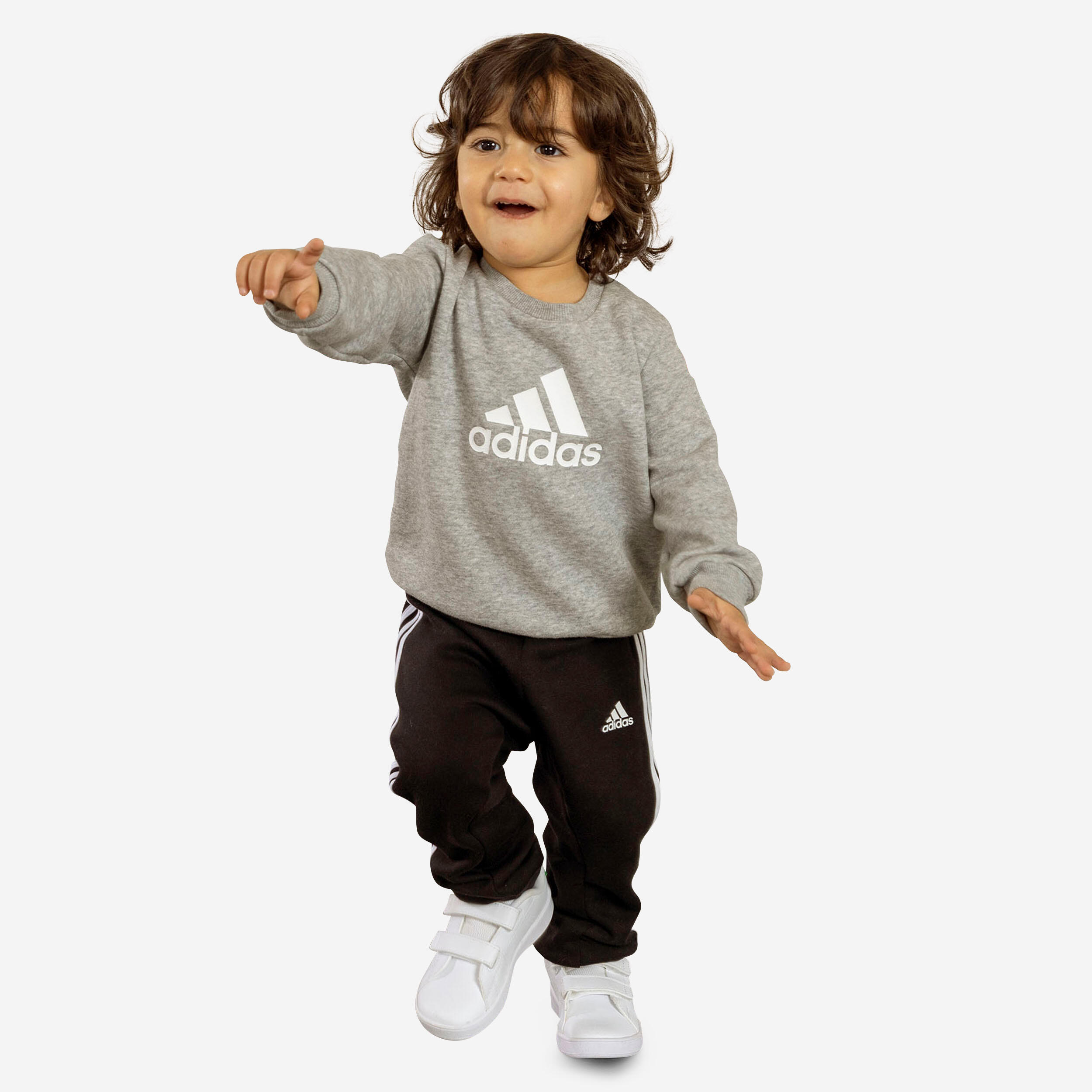 SURVETEMENT ADIDAS BEBE GRIS NOIR ADIDAS Decathlon