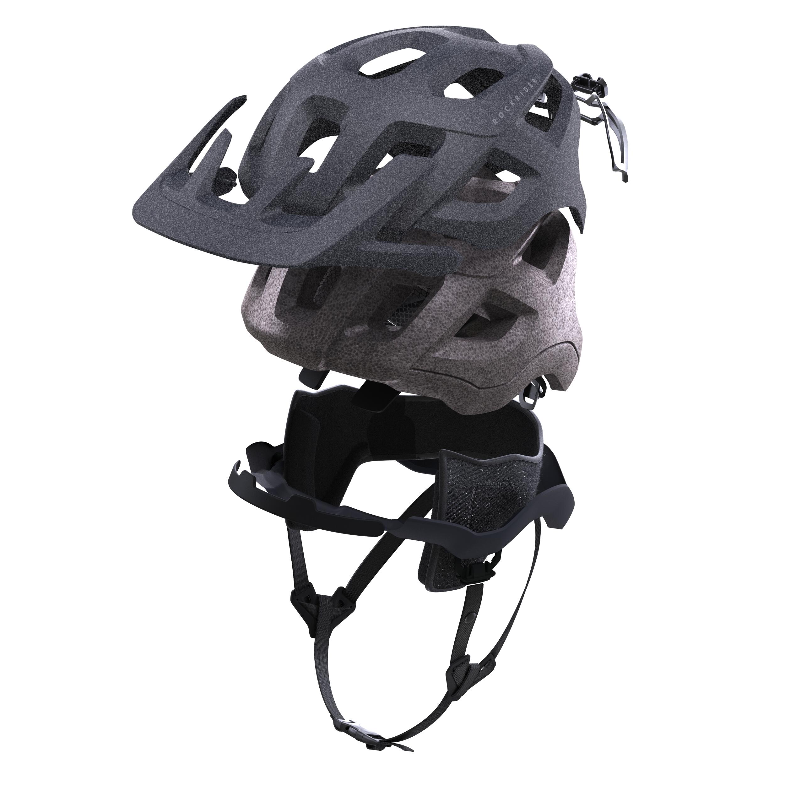 Mountain Biking Helmet EXP 500 All Seasons - Blue 5/8