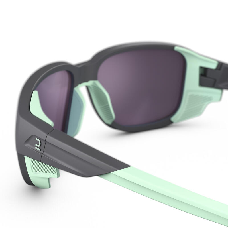 Sonnenbrille Damen/Herren Kategorie 2–4 photochrom Wandern - MH570 grau/grün 