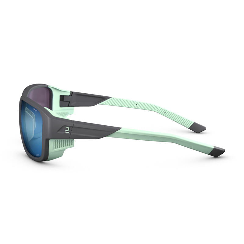 Sonnenbrille Damen/Herren Kategorie 2–4 photochrom Wandern - MH570 grau/grün 