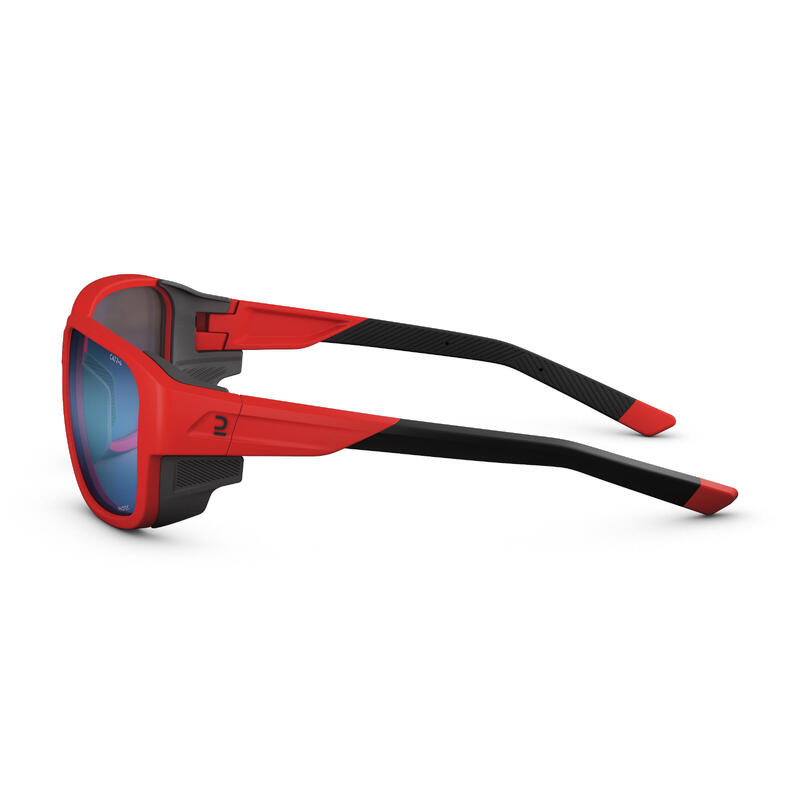 Sonnenbrille Erwachsene Kat. 2-4 photochrom Bergwandern - MH570 rot/blau