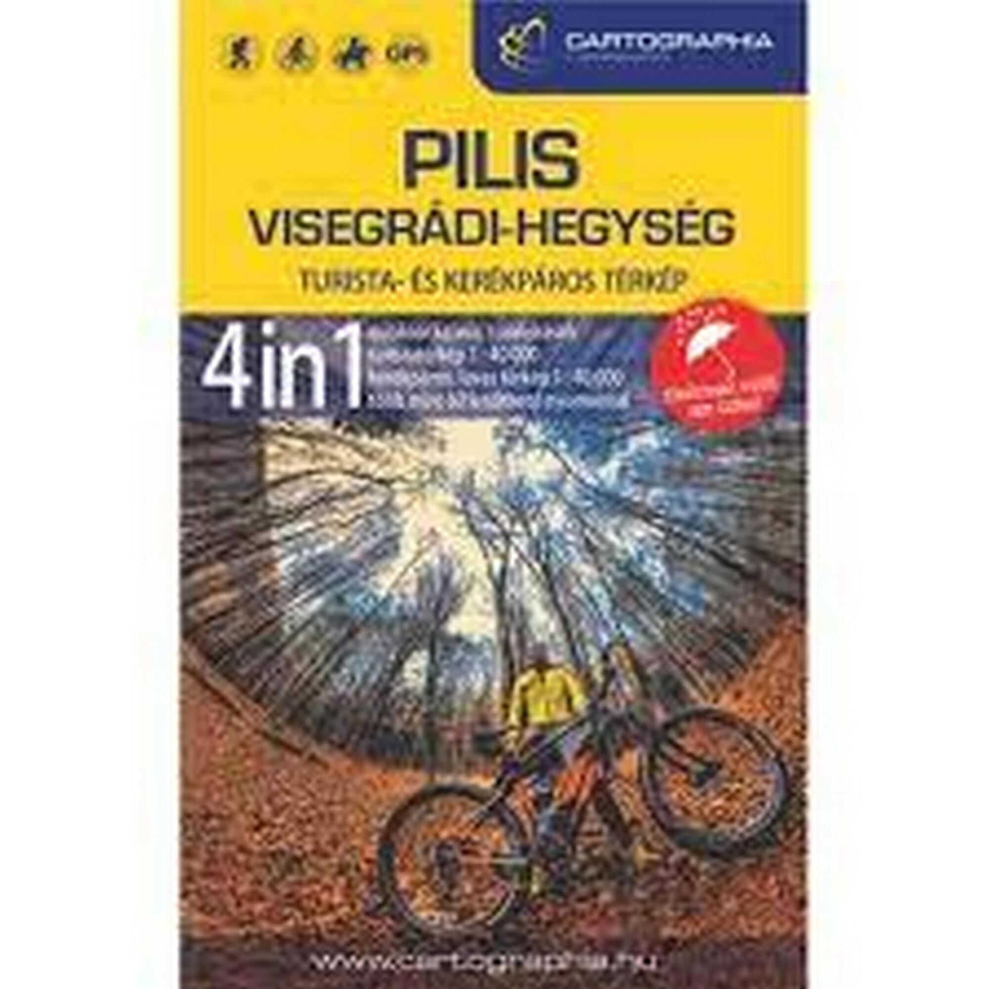 Cartographia PILIS, VISEGRÁDI-HEGYSÉG 4in1 outdoor kalauz +