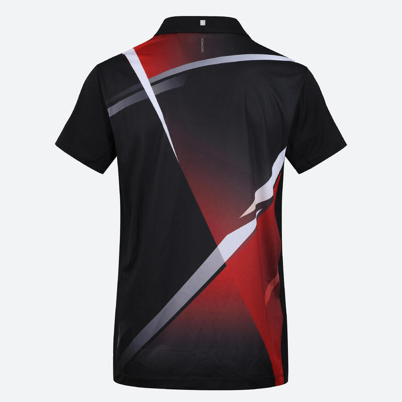 Men's Table Tennis Polo TTP590 - Black/Red