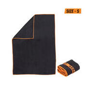 Swimming Microfiber Towel Size S 39 X 55 CM Charcoal Black