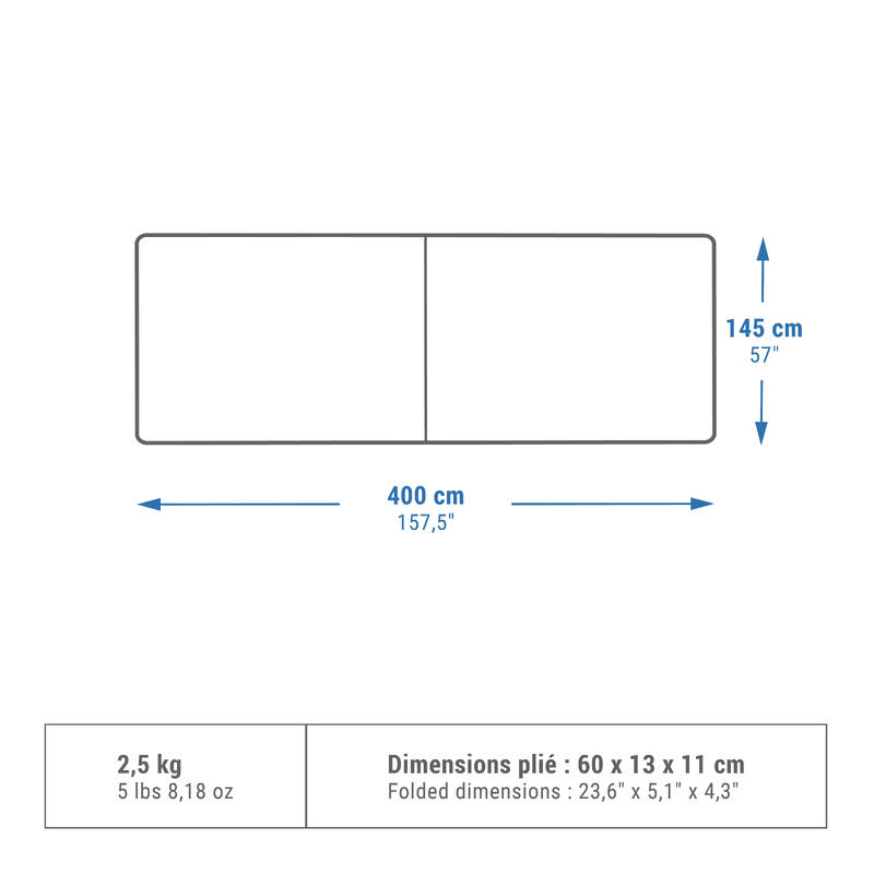 Camping-Windschutz 4×1,45 m für 6 Personen