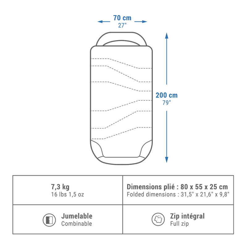 Decathlon sac de couchage 2 personnes online
