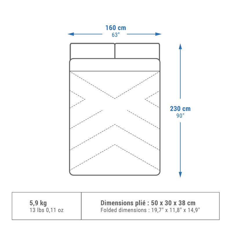 SACO-CAMA DE CAMPISMO - 0° ALGODÃO DUPLO ULTIM COMFORT - 2 PESSOAS