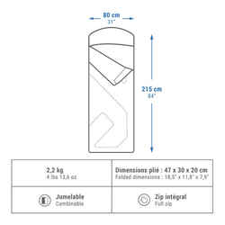 CAMPING SLEEPING BAG - ARPENAZ 0°