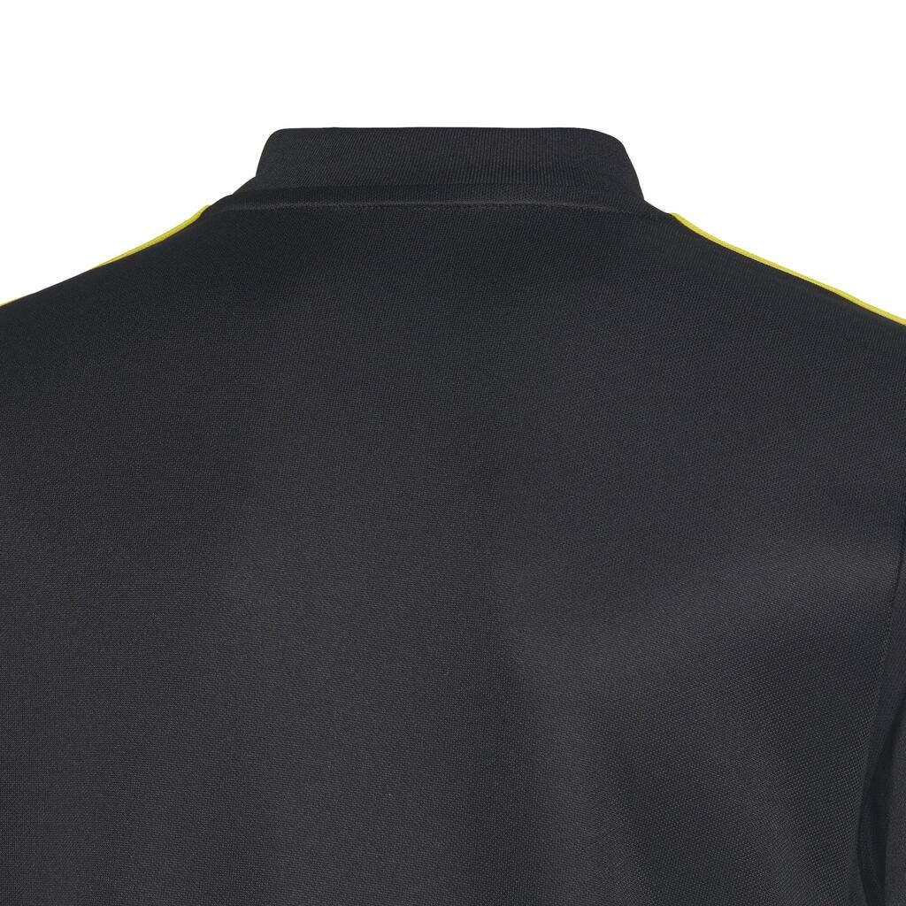 Detské tréningové tričko Tiro 23 Club so zipsom dlhý rukáv čierno-žlté