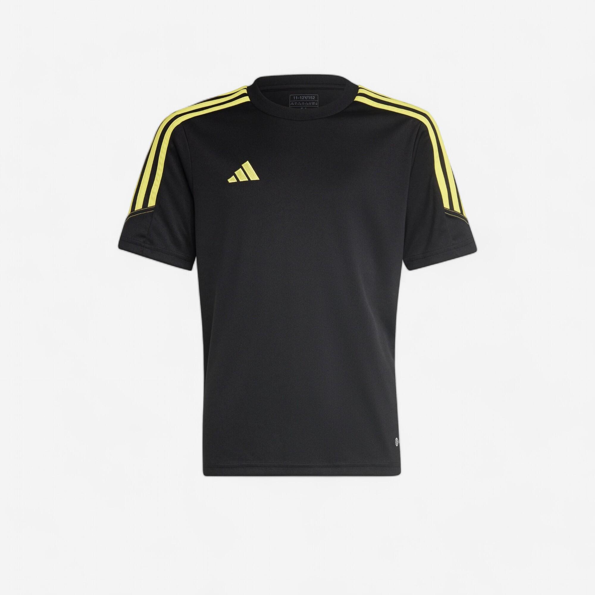 Tricou Fotbal Adidas Tiro Club Negru-Galben Copii