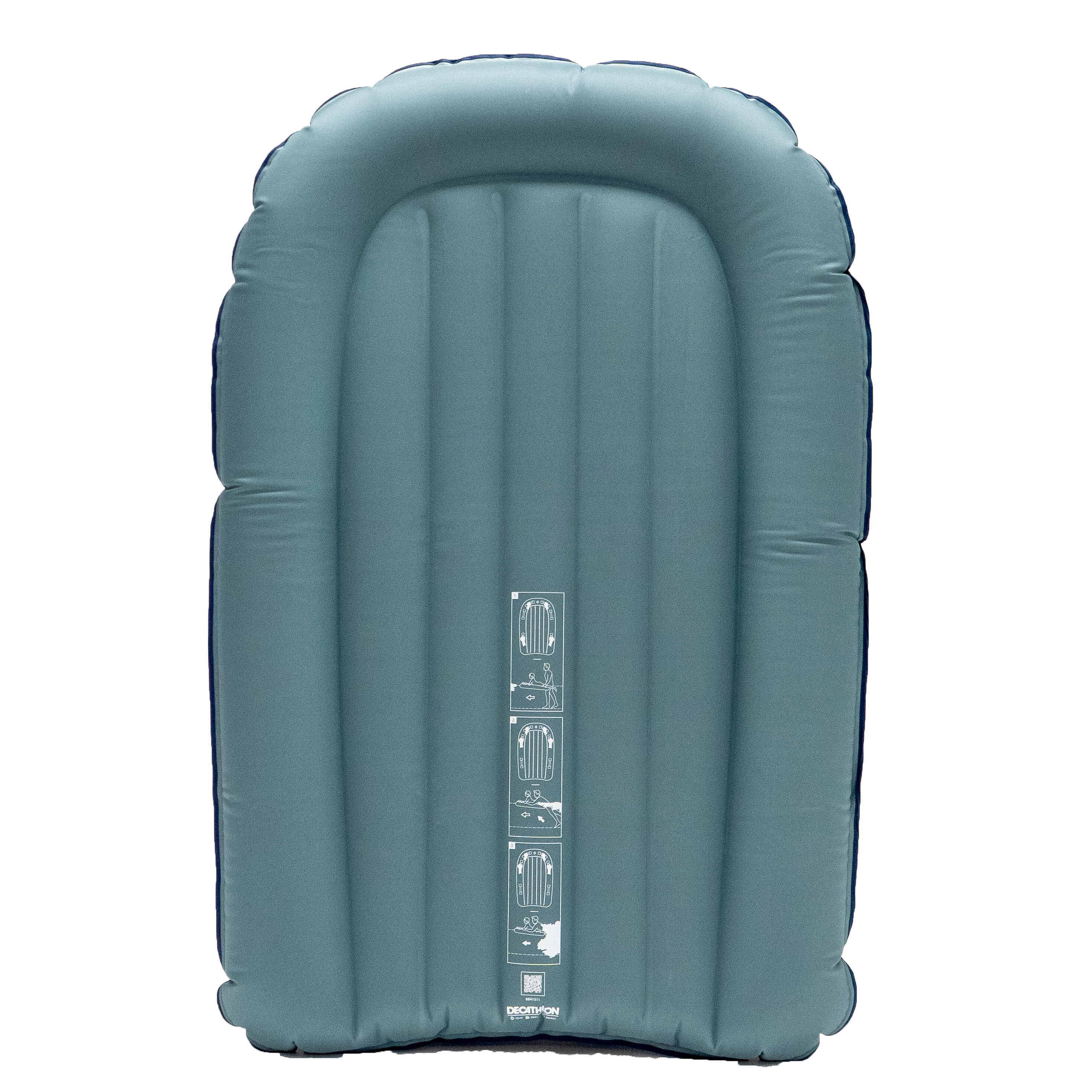 BODYBOARD TANDEM GONFLABLE ENFANT ADULTE bleu Gris 4/8