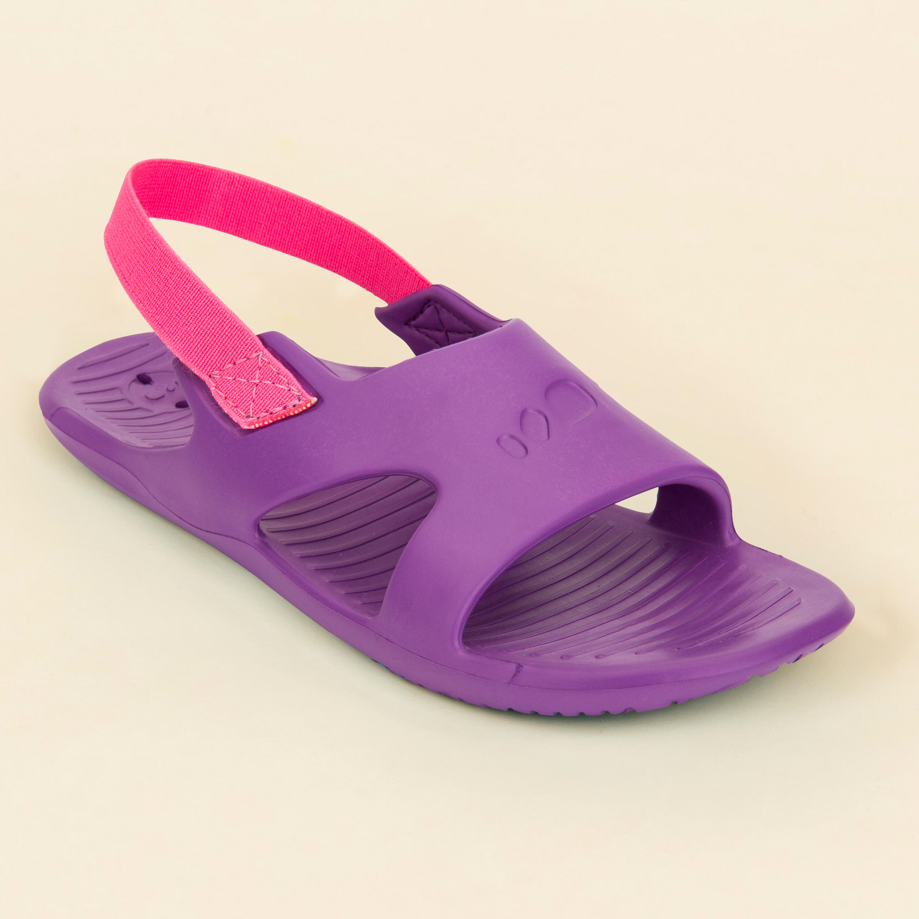 Kids' Pool Sandal SLAP 100 BASIC - Purple Pink 1/10