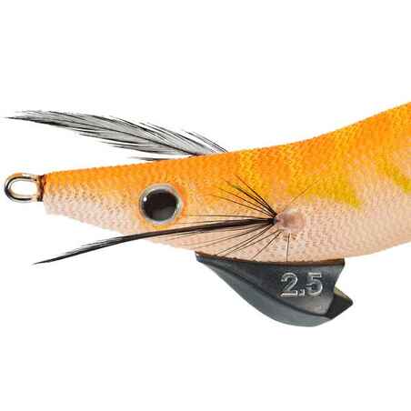 Sea fishing for cuttlefish and squid sinking jig EBI S 2.5 Orange