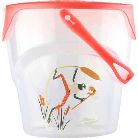 Fishing discover kit bucket and landing net - Salmon