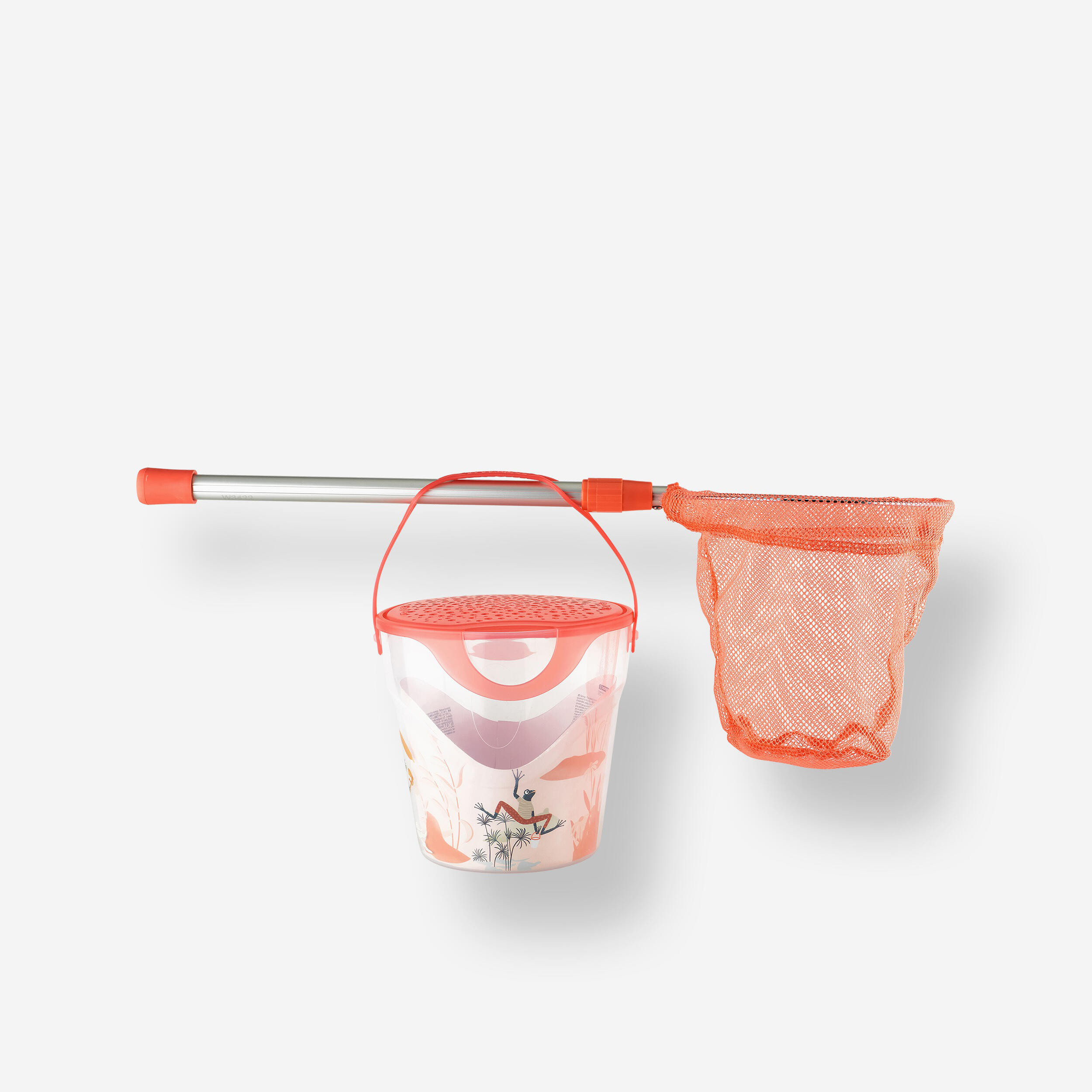 Fishing discover kit bucket and landing net - Salmon 1/3