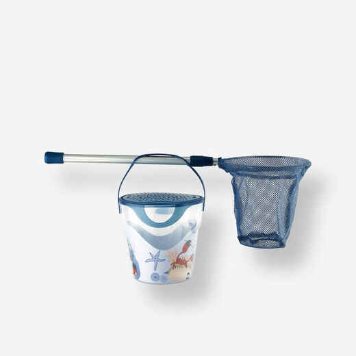 
      Fishing discover kit bucket and landing net - Ocean blue
  