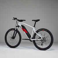 27.5" Hardtail Electric Mountain Bike E-ST 100 - White/Red