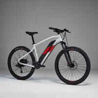 27.5" Hardtail Electric Mountain Bike E-ST 100 - White/Red