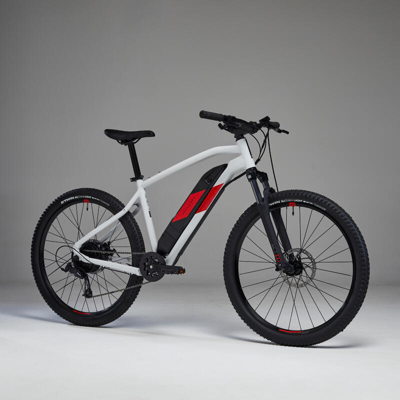 Bicicleta eléctrica de montaña 27,5 Ebike Rockrider E-ST 500 negro