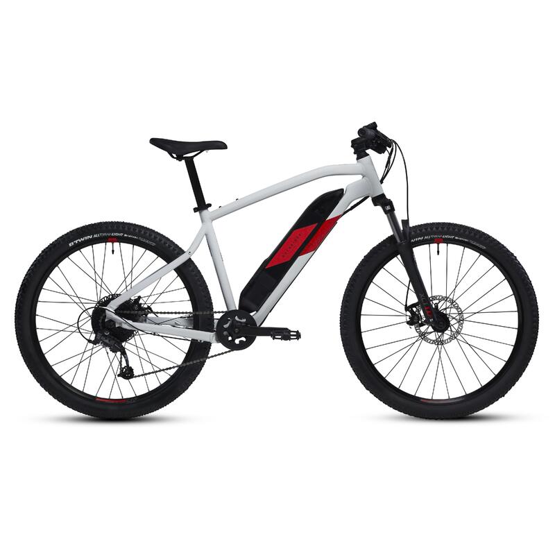Vélo VTT électrique semi-rigide 27,5" - E-ST 100 Blanc Rouge