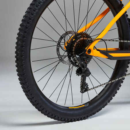 Elektrinis „hardtail“ kalnų dviratis „E-Expl 520“, 29 col., mango spalvos