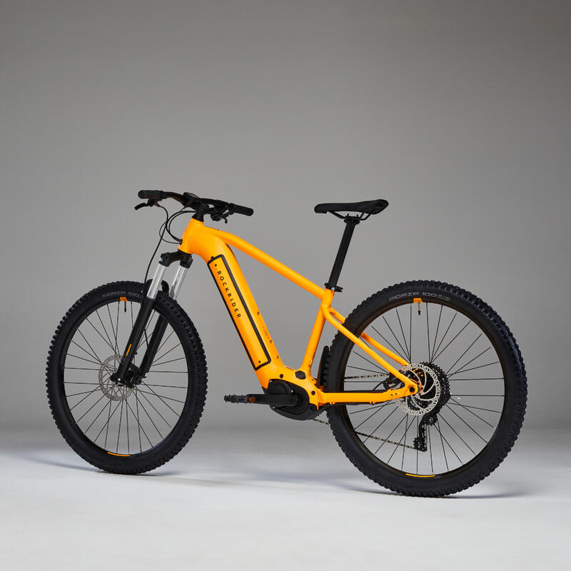 Bicicletă MTB electrică semi-rigidă 29" - E-EXPL 520 Portocaliu 