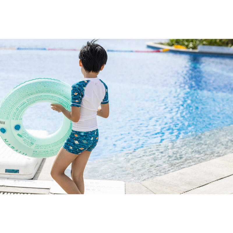 Inflatable pool ring 65 cm - Tiger print green