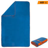 Microfiber Towel Size L 80 x 130 cm Blue Petrol