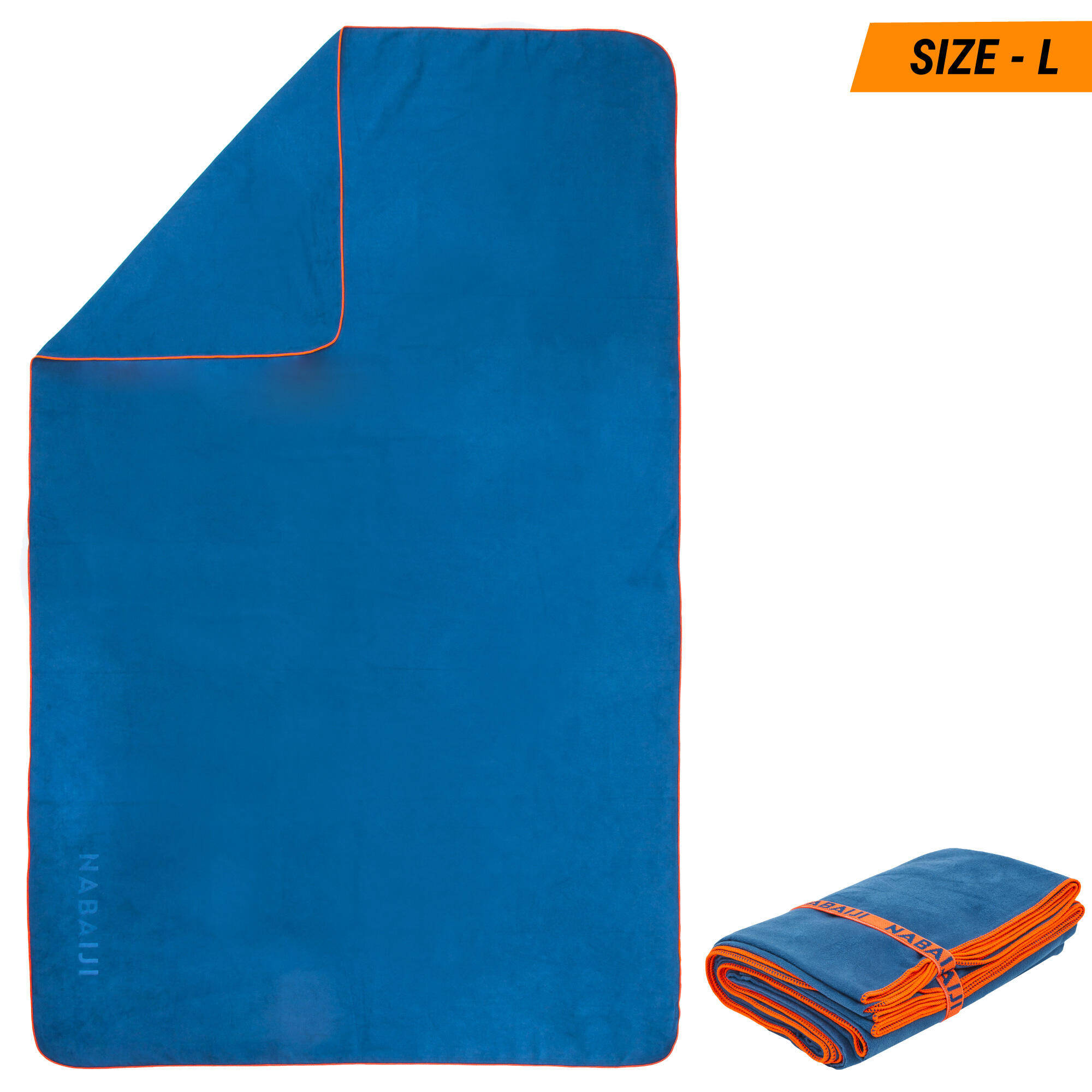 Microfiber Towel Size L 80 x 130 cm Blue Petrol -  2