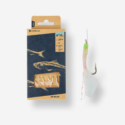 Trains de plumes SW MFSF Naturel T10 pêche en mer
