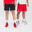 SHORT BASKETBALL REVERSIBLE HOMME/FEMME - SH500R NOIR ROUGE