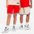 Kids' Reversible Basketball Shorts SH500 - Red/Beige