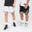 Omkeerbare basketbalshort voor volwassenen SH500R zwart/wit