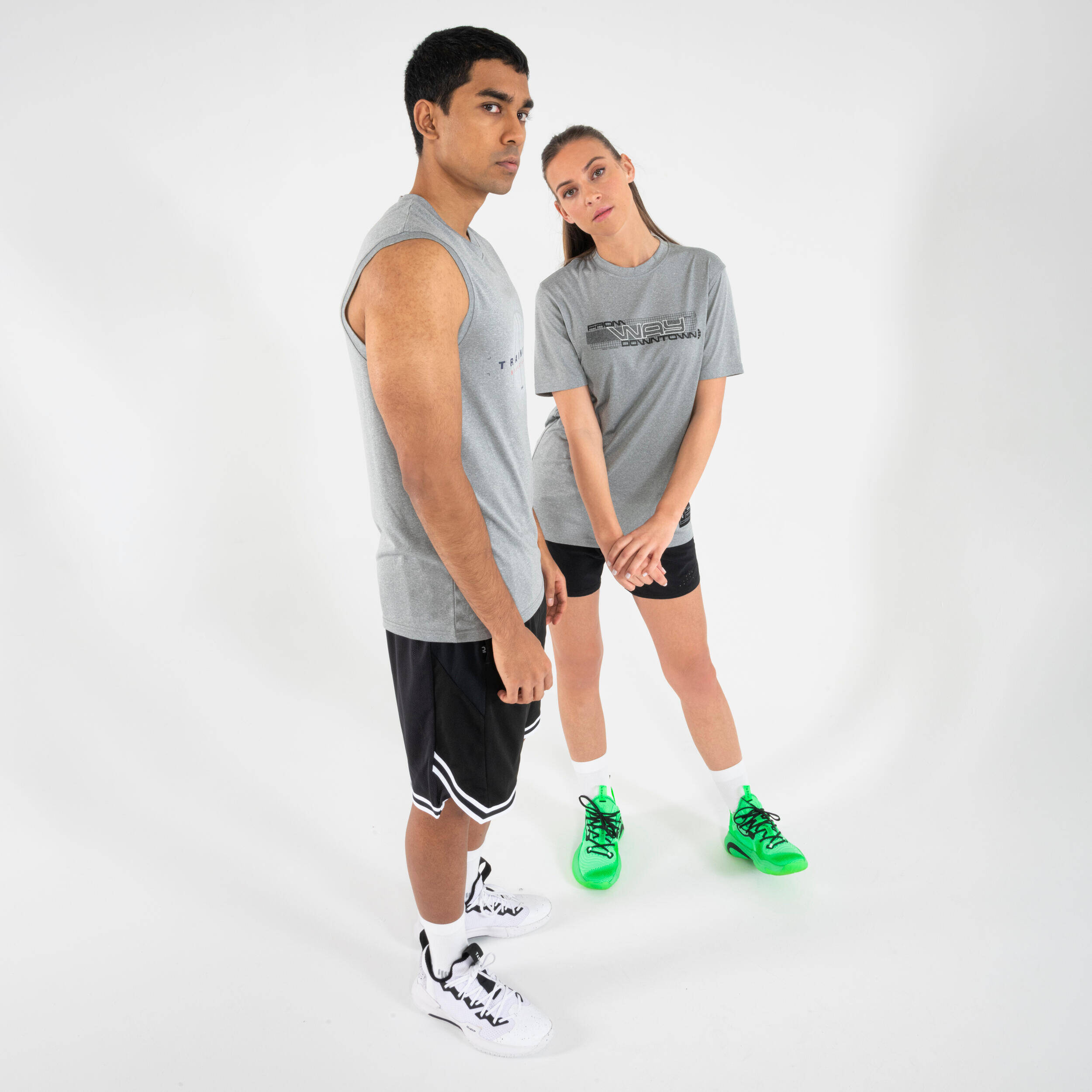Men's/Women's Basketball T-Shirt/Jersey TS500 Fast - Grey -  4