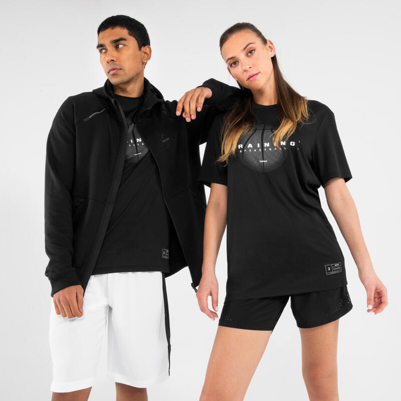 Men's/Women's Basketball T-Shirt/Jersey TS500 Fast - Black