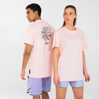 Majica kratkih rukava za košarku TS500 Signature muška/ženska - ružičasta 
