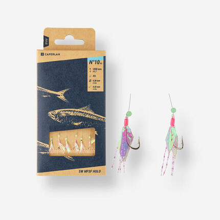 Trains de plumes SW MFSF Naturel T10 pêche en mer