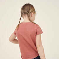 Kids' Cotton T-shirt - Terracotta