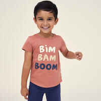 Kids' Cotton T-shirt - Terracotta