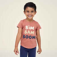 Kids' Cotton T-shirt - Terracotta