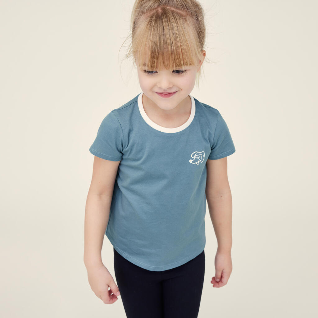 Kids' Basic Cotton T-Shirt - Brown