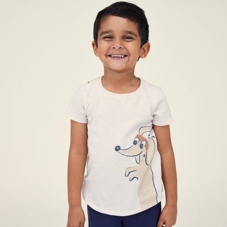 Baby Cotton T-Shirt - Ecru