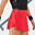 女款網球短裙 Light 900 - 紅色