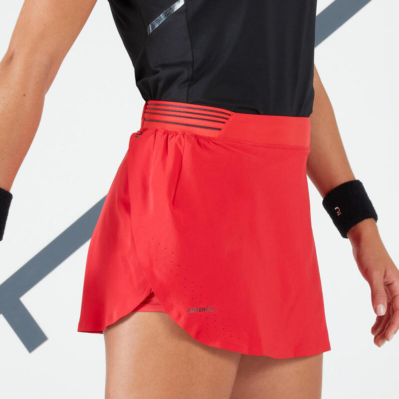 Jupe tennis light femme - Light 900 rouge