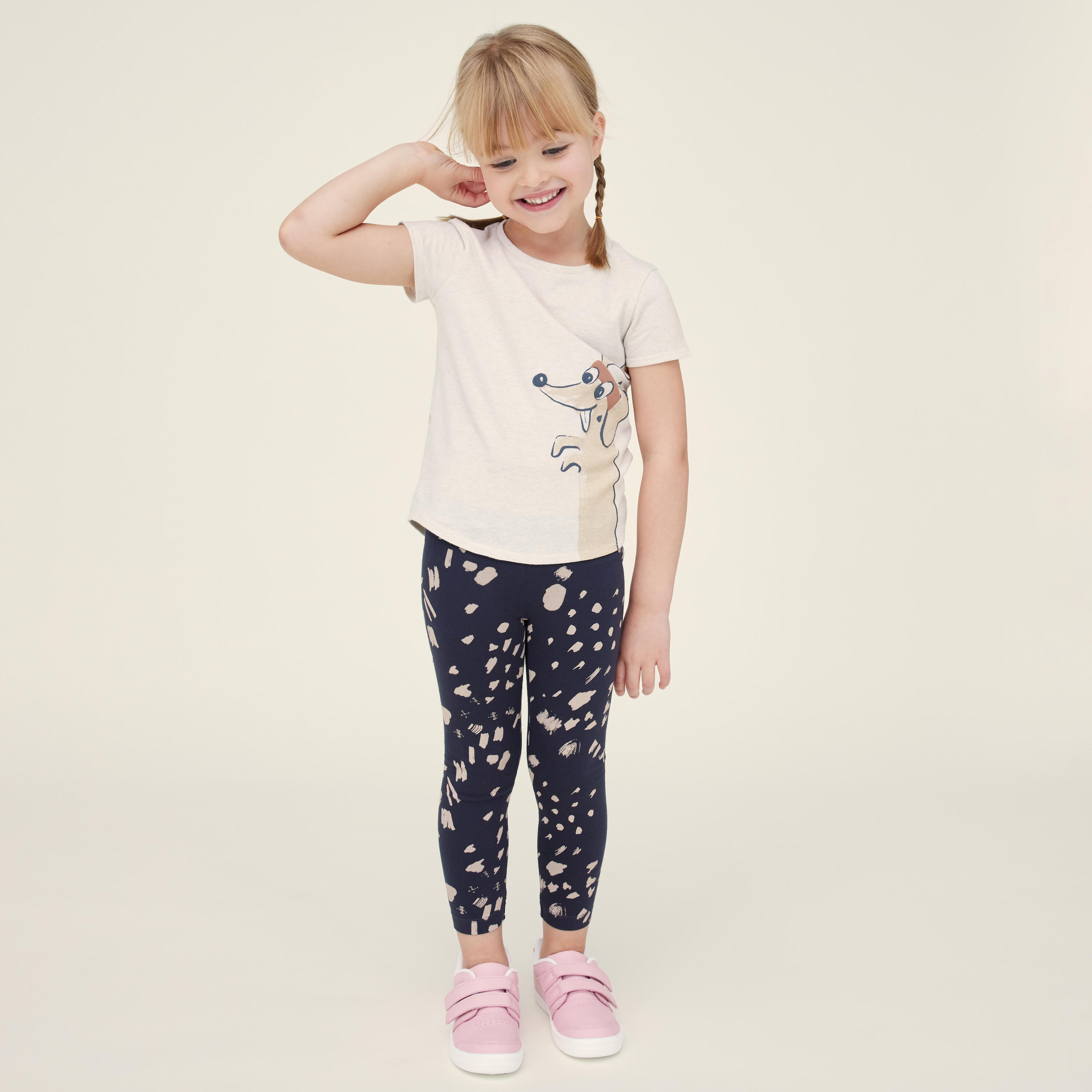 Leggings baby ginnastica 500 cotone stampati 3/14
